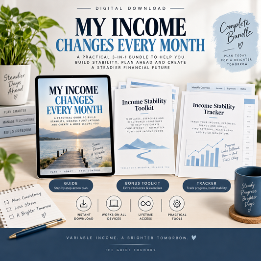 Complete digital bundle for My Income Changes Every Month: The Irregular Income Playbook