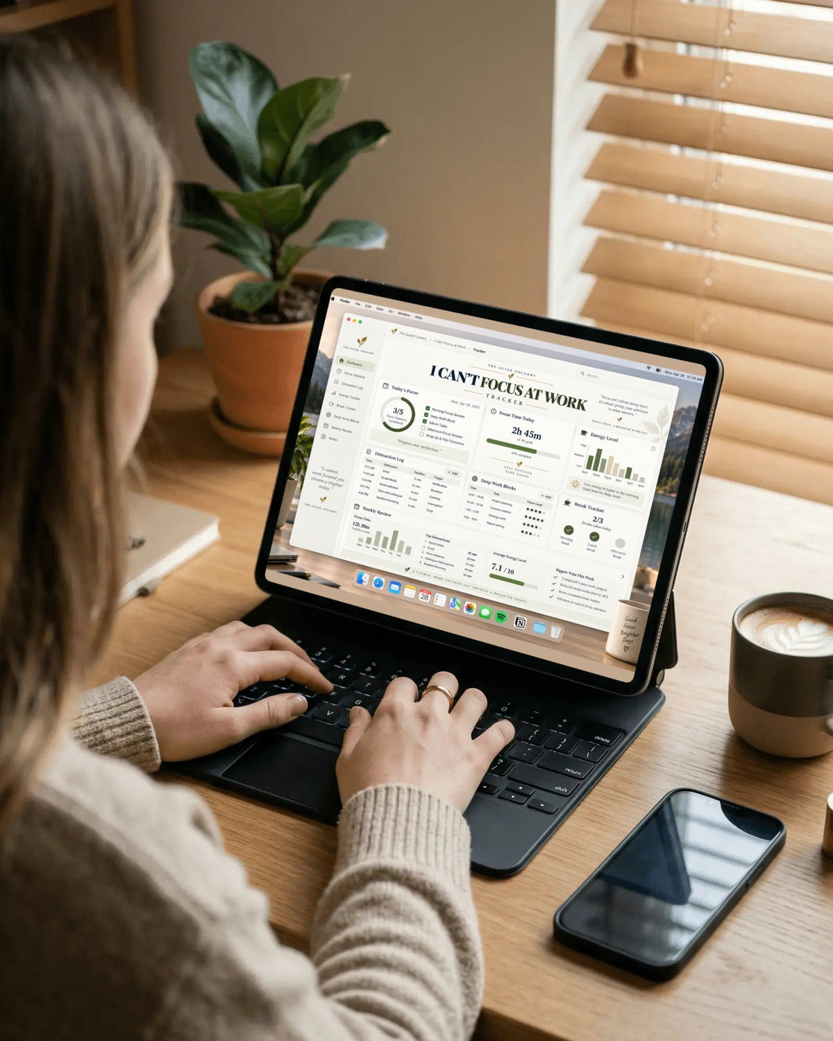 Focus Tracker — Excel tracker preview