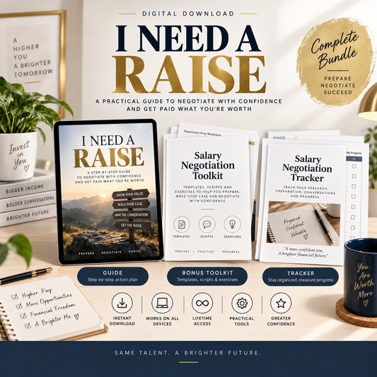 Complete digital bundle for I Need a Raise: The Salary Negotiation Playbook